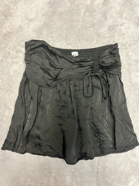 aerie Pants - aerie Black Ruched Waist Shorts Skort